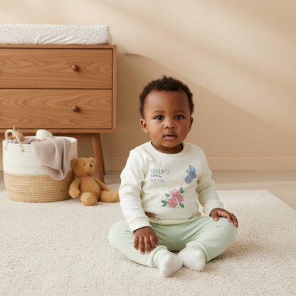 Juniors Printed T-shirt and Pyjama Set