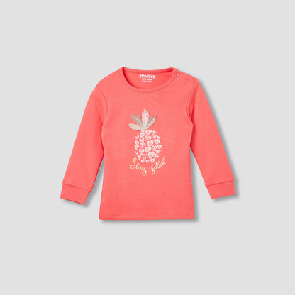 Juniors Pineapple Print T-shirt and Pyjama Set