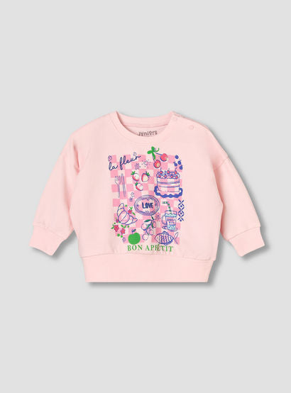 Juniors Cotton Round Neck Long Sleeve Pyjama Set with Print-baby-girls-clothing-nightwear-pyjamasets-image-3