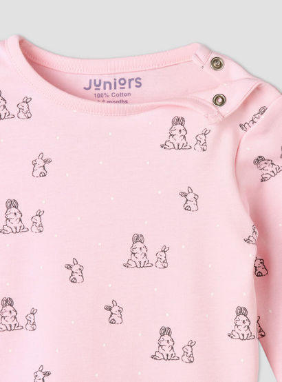 Pack of 4 Juniors Cotton Crew Neck Long Sleeves Pyjama Set with Fun Print-baby-girls-clothing-nightwear-pyjamasets-image-11