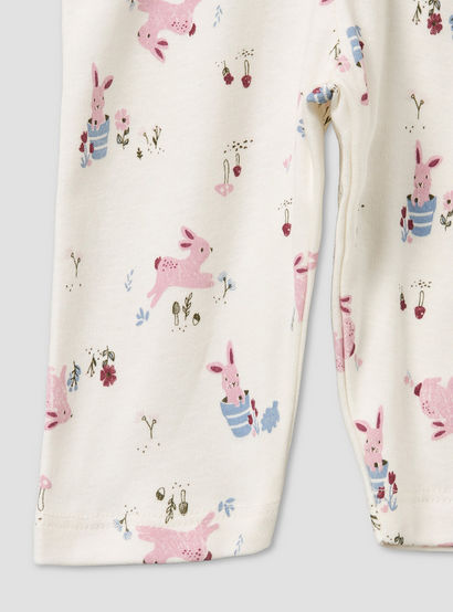 Pack of 4 Juniors Cotton Crew Neck Long Sleeves Pyjama Set with Fun Print-baby-girls-clothing-nightwear-pyjamasets-image-14
