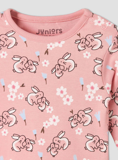 Pack of 4 Juniors Cotton Crew Neck Long Sleeves Pyjama Set with Fun Print-baby-girls-clothing-nightwear-pyjamasets-image-15