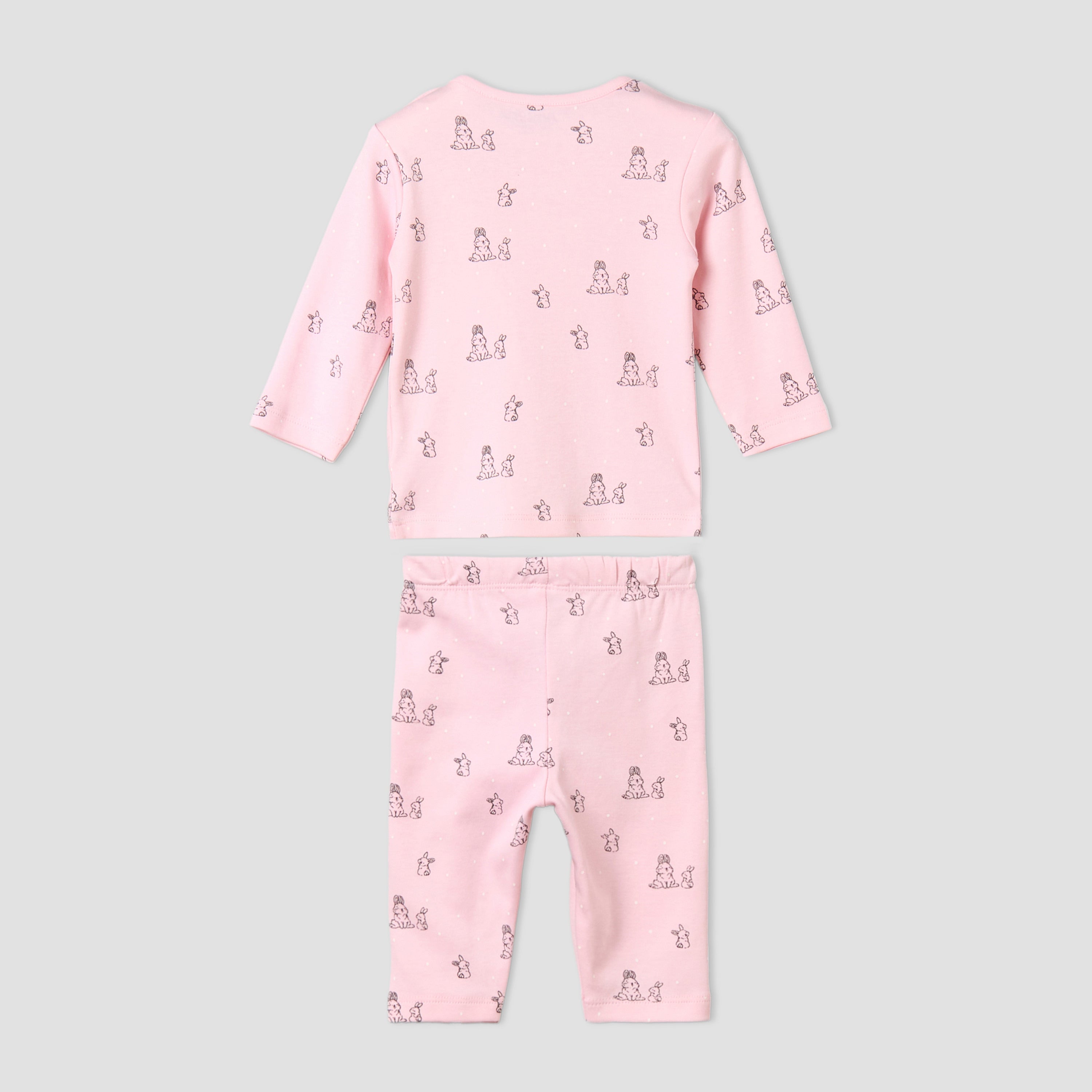 Pack of 4 Juniors Cotton Crew Neck Long Sleeves Pyjama Set with Fun Print