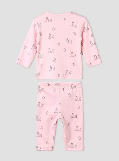 Pack of 4 Juniors Cotton Crew Neck Long Sleeves Pyjama Set with Fun Print-baby-girls-clothing-nightwear-pyjamasets-image-7