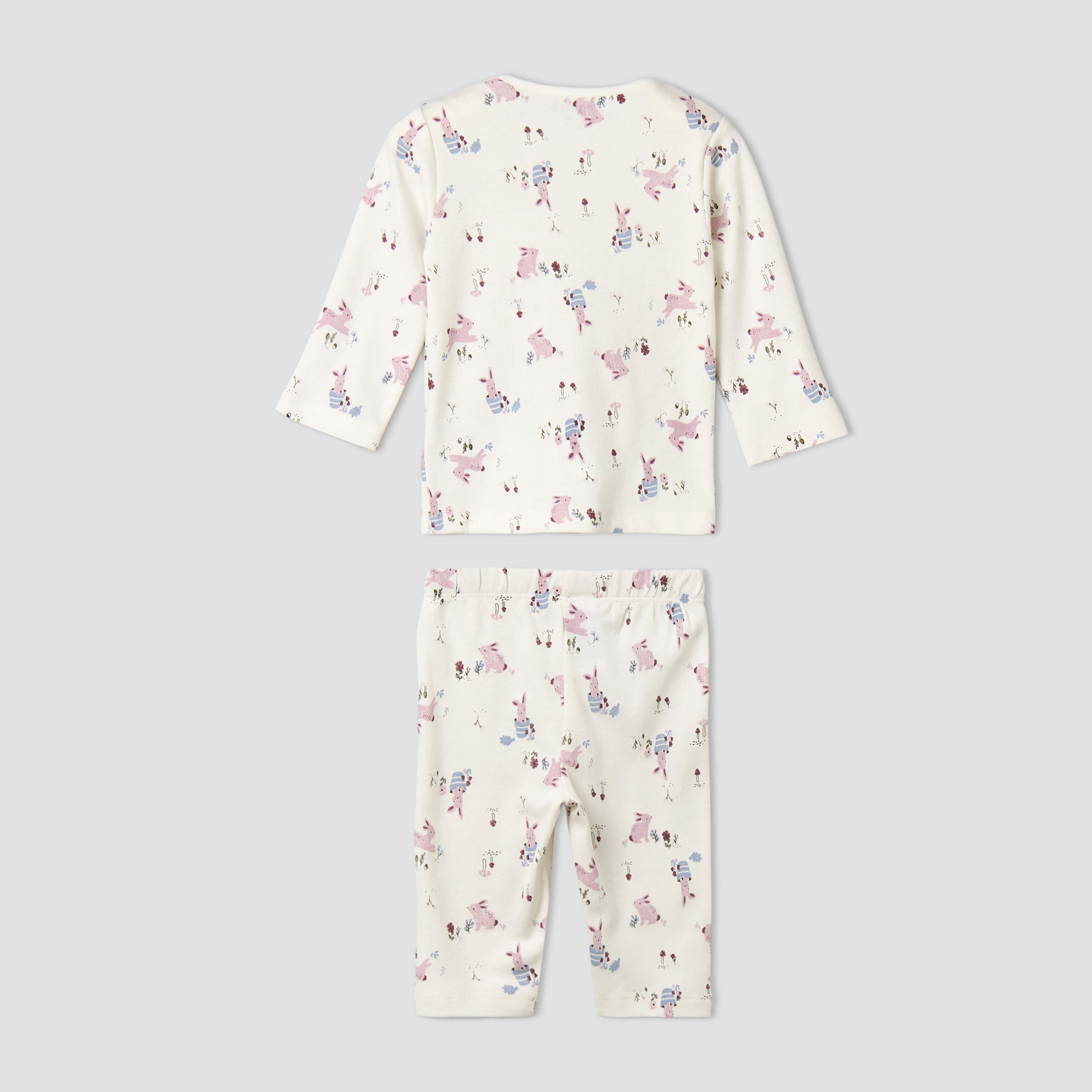 Pack of 4 Juniors Cotton Crew Neck Long Sleeves Pyjama Set with Fun Print