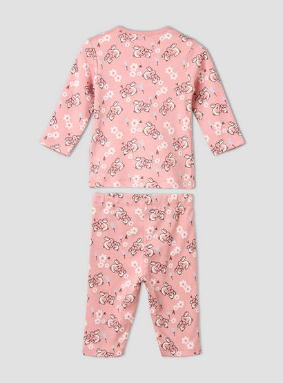 Pack of 4 Juniors Cotton Crew Neck Long Sleeves Pyjama Set with Fun Print-baby-girls-clothing-nightwear-pyjamasets-image-9