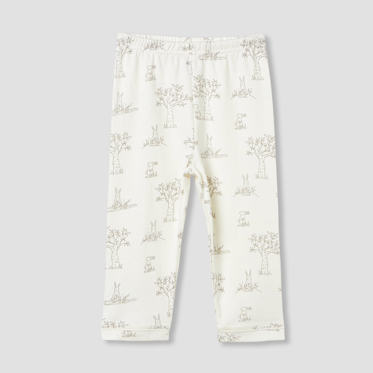 Giggles Rabbit Print Shirt and Pyjama Set
