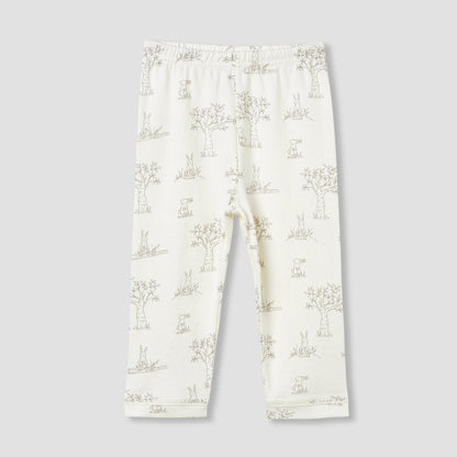 Giggles Rabbit Print Shirt and Pyjama Set