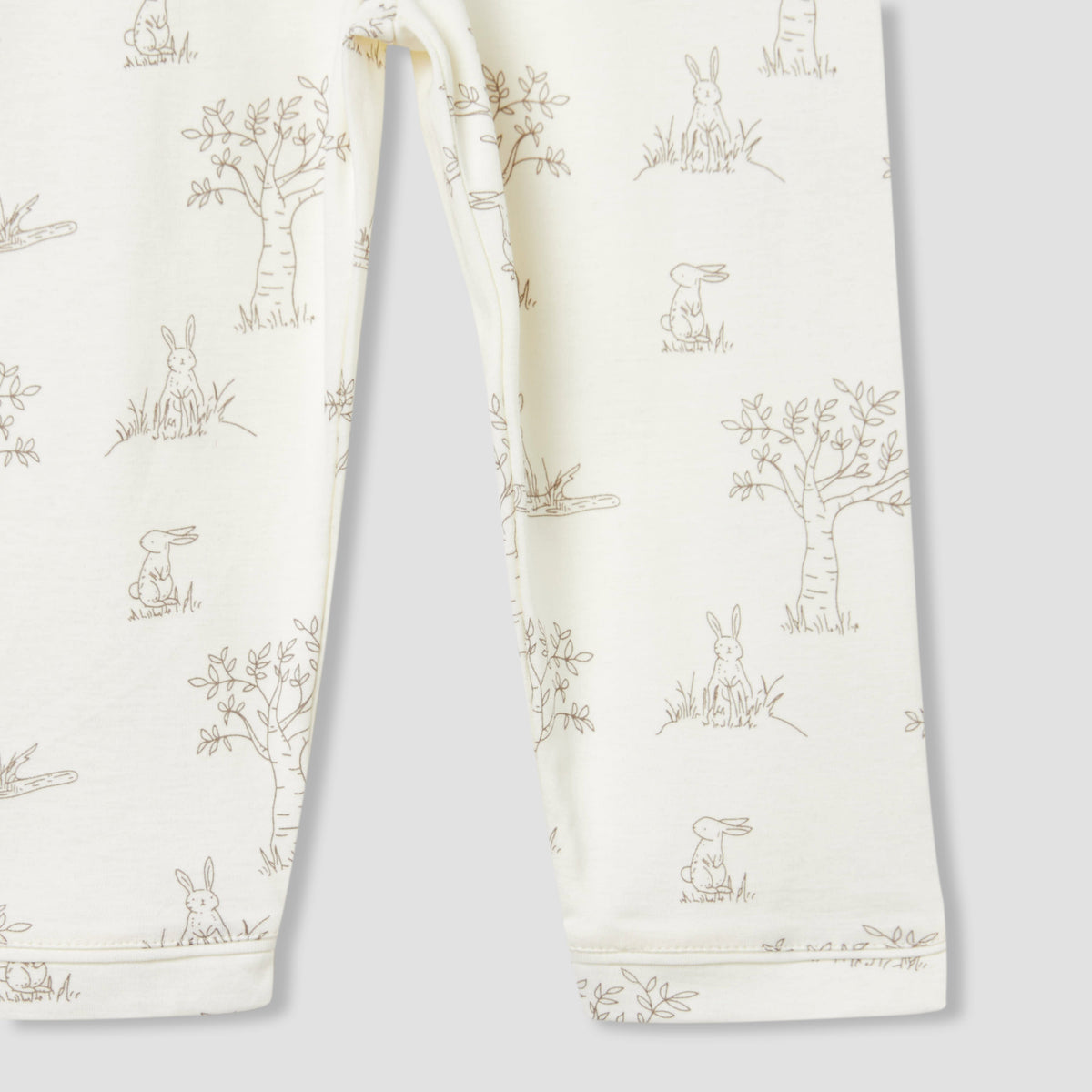 Giggles Rabbit Print Shirt and Pyjama Set