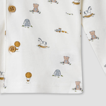 Giggles Toy Print Shirt and Pyjama Set