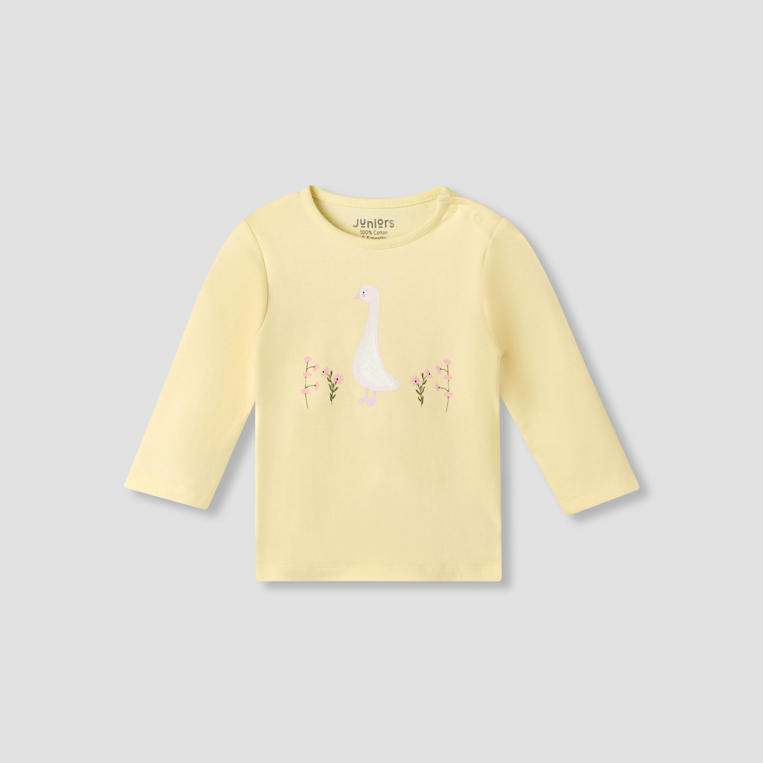 Pack of 4 Juniors Cotton Round Neck Long Sleeves with Print