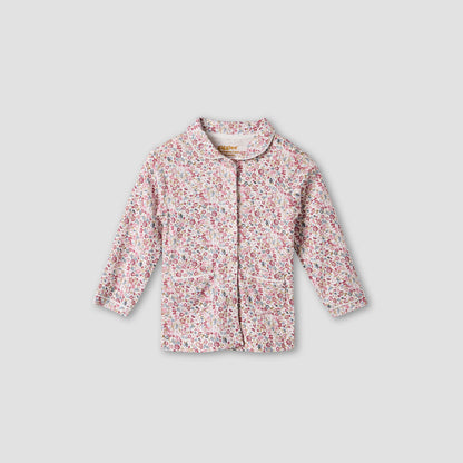 Giggles Floral Print Shirt and Pyjama Set