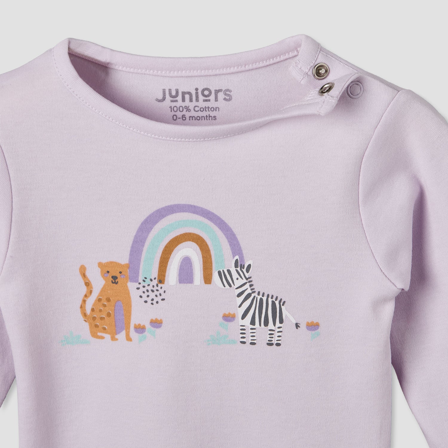 Set of 4 Juniors Cotton Crew Neck Long Sleeve Pyjama Set with Assorted Print