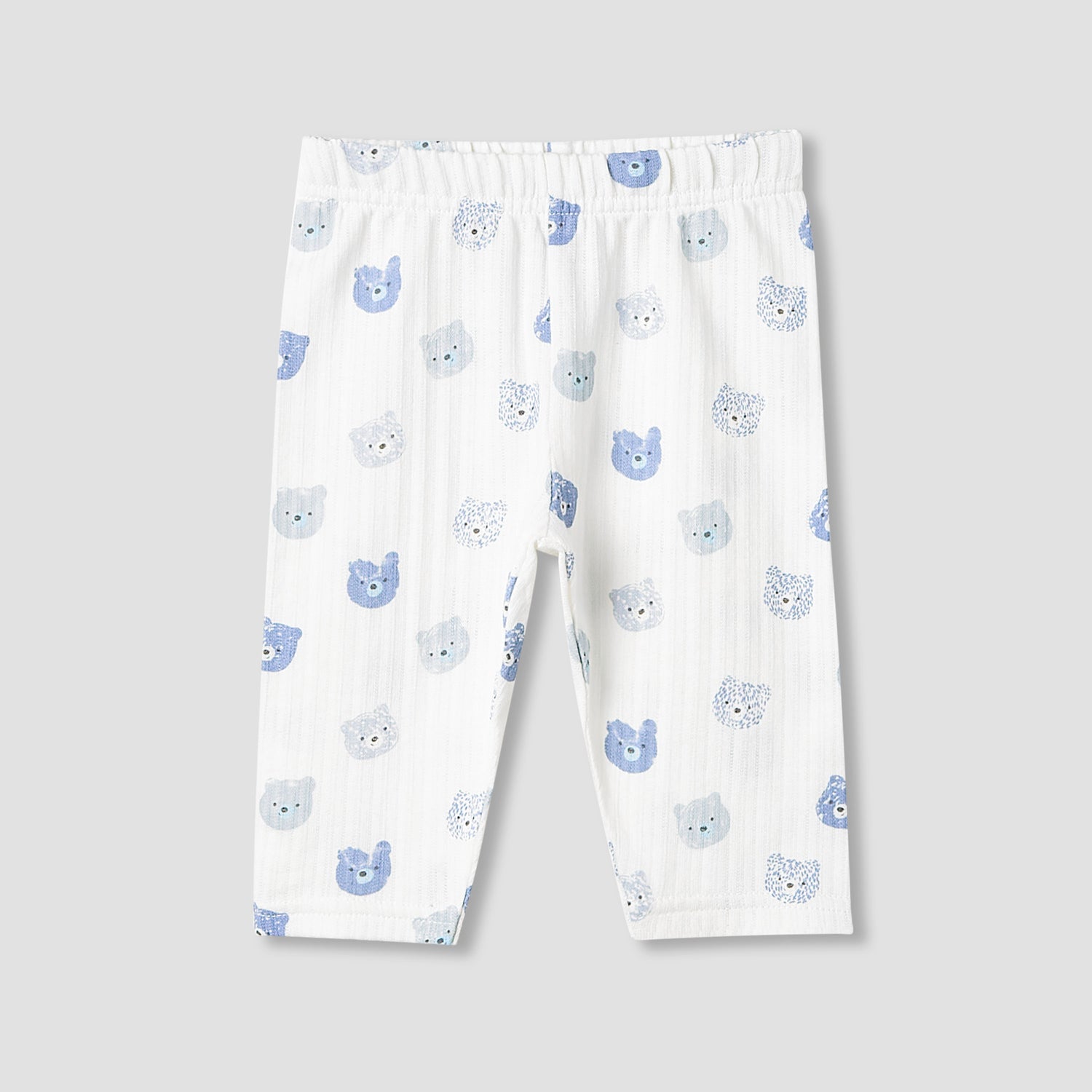 Juniors Pyjama Set with Bear Print - Cotton - Long Sleeves - Collar