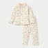 Juniors All-Over Botanical Print Shirt and Pyjama Set - Cream / 12-18 mths