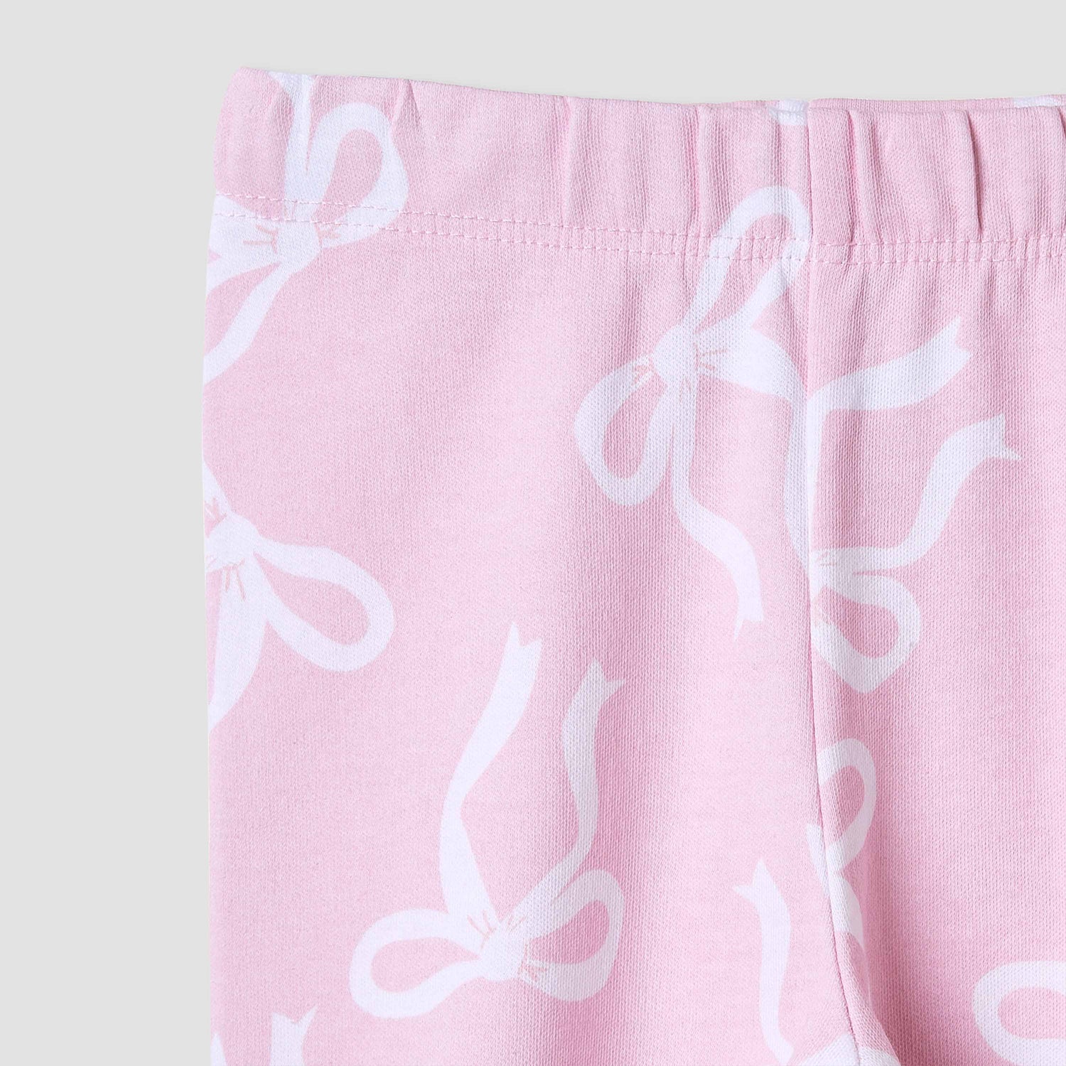 Juniors Pyjama Set with Bow Print - Cotton - Long Sleeves - Collared