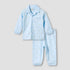 Giggles Pyjama Set with Pocket - Cotton - Long Sleeves - Collared Neck - Blue / 12-18 mths