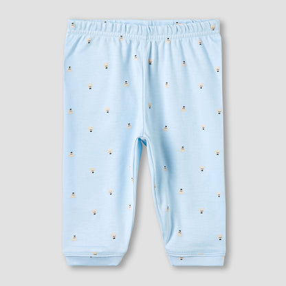 Giggles Pyjama Set with Pocket - Cotton - Long Sleeves - Collared Neck