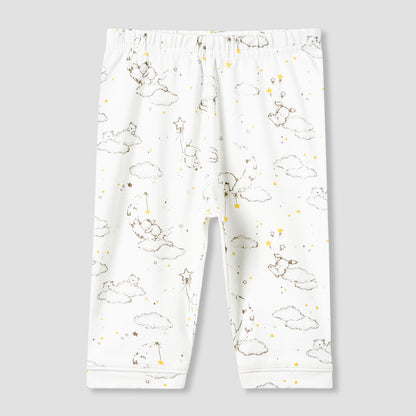 Giggles Pyjama Set with Print - Cotton - Long Sleeves - Collar