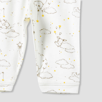 Giggles Pyjama Set with Print - Cotton - Long Sleeves - Collar