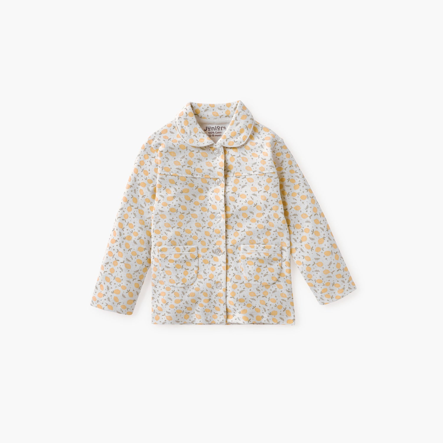 Juniors Lemon Print Shirt and Pyjama Set