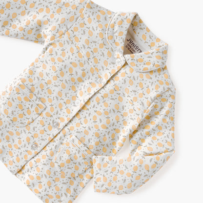 Juniors Lemon Print Shirt and Pyjama Set