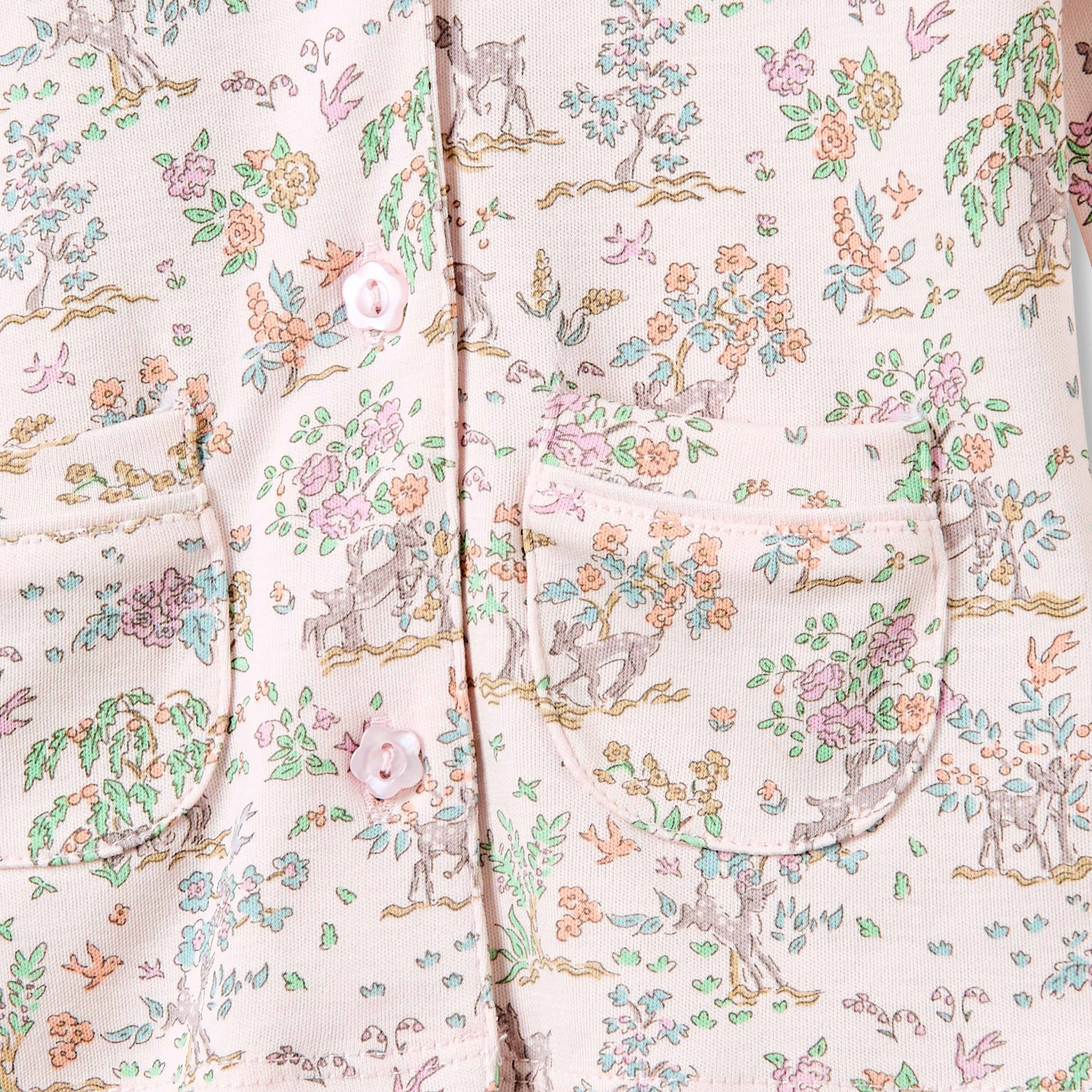 Giggles Pyjama Set with Print - Cotton - Long Sleeves - Collar