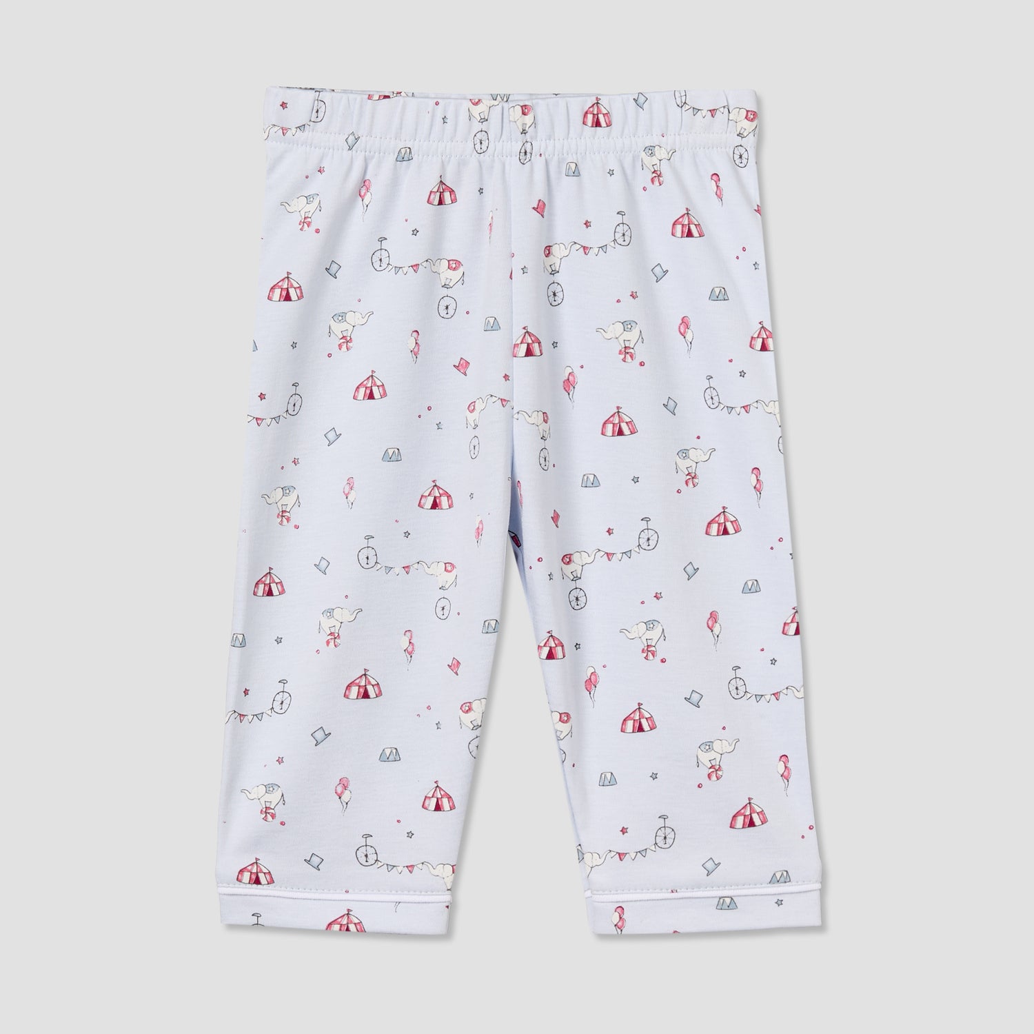 Giggles Cotton Collared Long Sleeves Pyjama Set with Circus Print