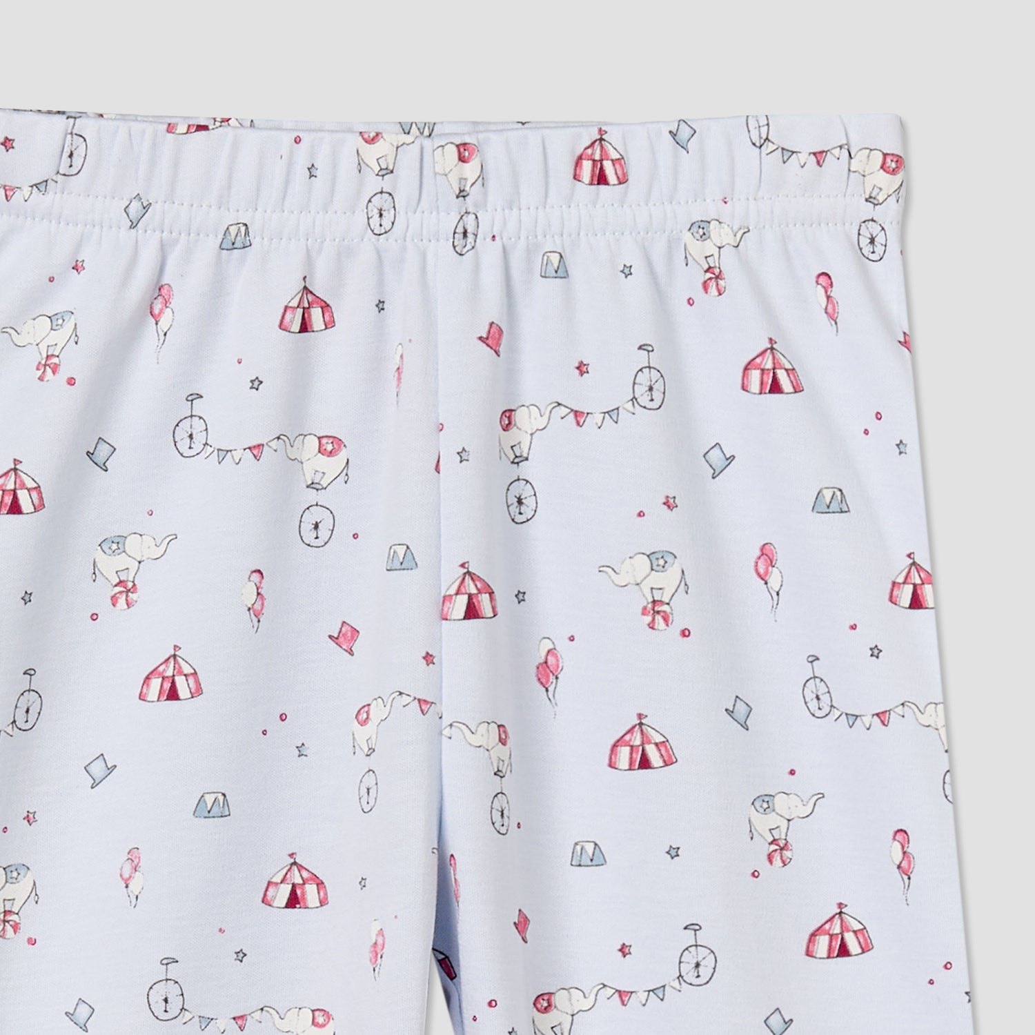 Giggles Cotton Collared Long Sleeves Pyjama Set with Circus Print