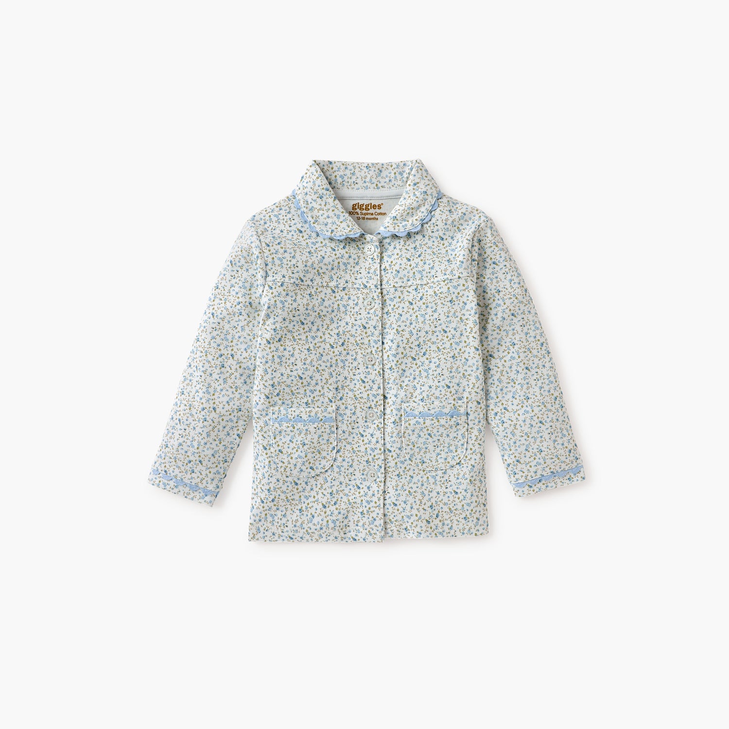 Giggles Floral Print Shirt and Pyjama Set