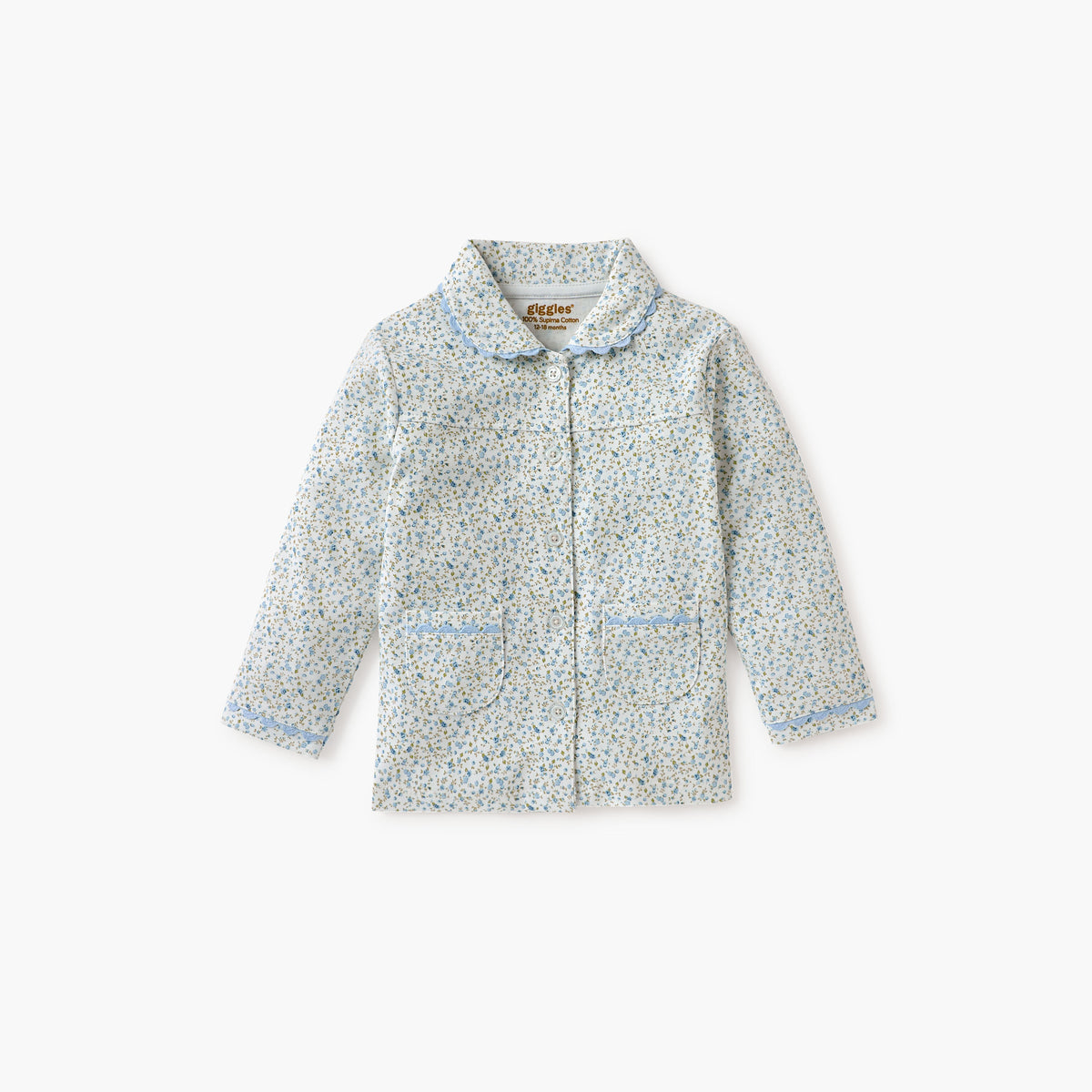 Giggles Floral Print Shirt and Pyjama Set