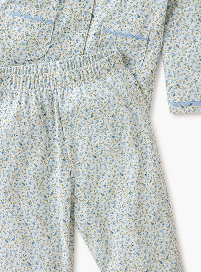 Giggles Floral Print Shirt and Pyjama Set-baby-girls-clothing-nightwear-pyjamasets-image-6