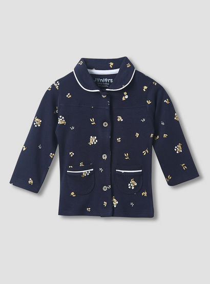 Juniors Pyjama Set with Floral Print - Cotton - Long Sleeves - Collar-promo_babyshop_Buy3for99_UAE130126-image-2