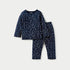 Juniors All-Over Heart Print T-shirt and Pyjama Set - Blue / 12-18 mths