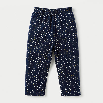 Juniors All-Over Heart Print T-shirt and Pyjama Set