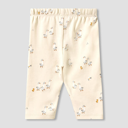 Juniors Cotton Collared Long Sleeves Pyjama Set with Duck Print