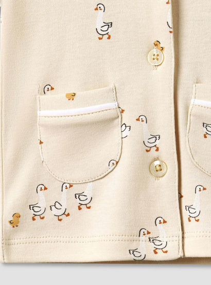 Juniors Cotton Collared Long Sleeves Pyjama Set with Duck Print-baby-girls-clothing-nightwear-pyjamasets-image-8