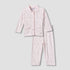 Juniors Cotton Collared Long Sleeves Pyjama Set with Floral Print - Pink / 12-18 mths