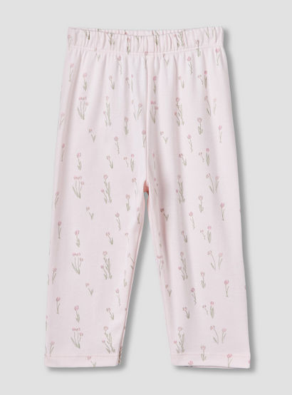 Juniors Cotton Collared Long Sleeves Pyjama Set with Floral Print-baby-girls-clothing-nightwear-pyjamasets-image-4