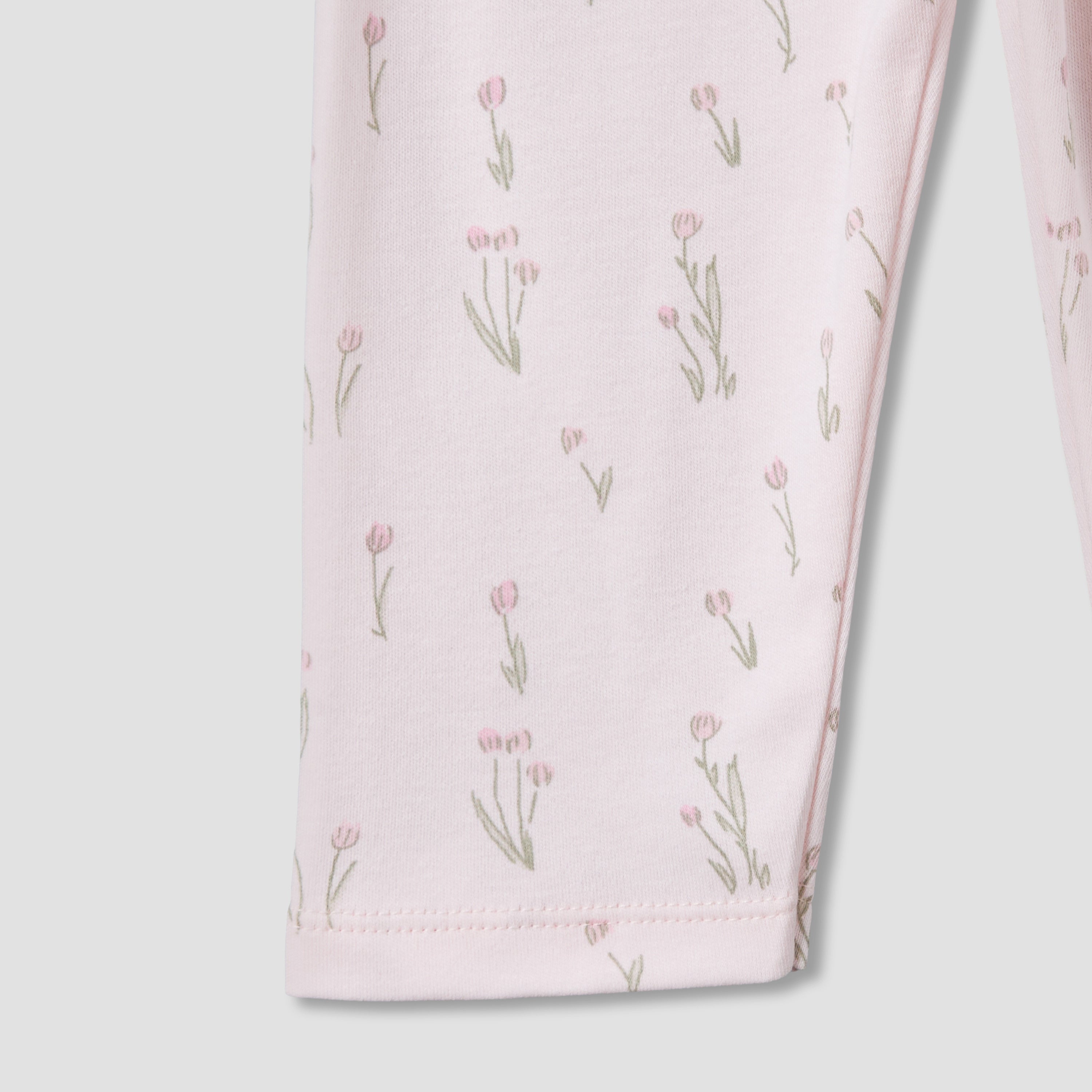 Juniors Cotton Collared Long Sleeves Pyjama Set with Floral Print