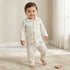 Juniors Cotton Collared Long Sleeves Pyjama Set with Underwater Print - Cream / 12-18 mths