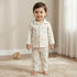 Juniors Cotton Collared Long Sleeves Pyjama Set with Underwater Print - Cream / 18-24 mths