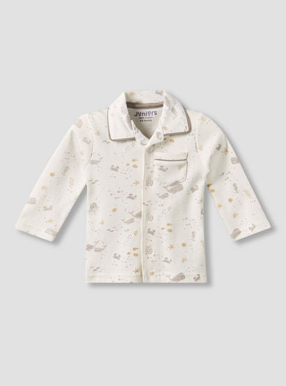 Juniors Cotton Collared Long Sleeves Pyjama Set with Underwater Print-baby-boys-clothing-nightwear-pyjamasets-image-3