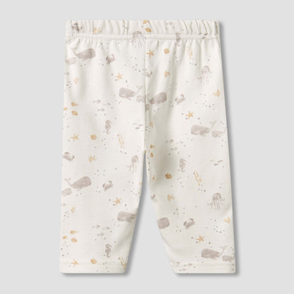 Juniors Cotton Collared Long Sleeves Pyjama Set with Underwater Print