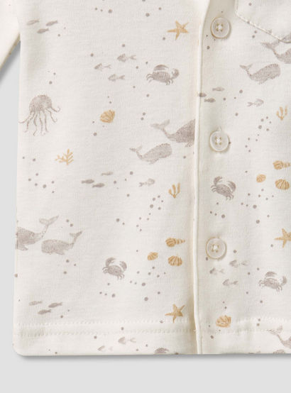 Juniors Cotton Collared Long Sleeves Pyjama Set with Underwater Print-baby-boys-clothing-nightwear-pyjamasets-image-8