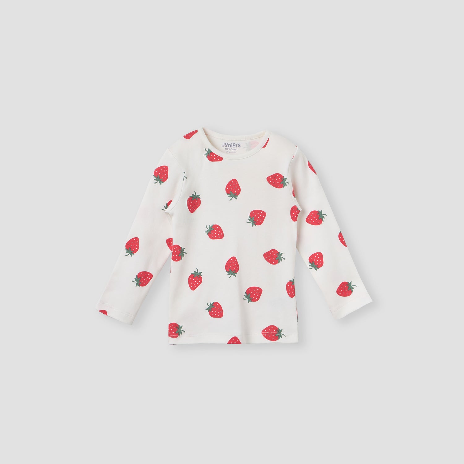 Juniors Strawberry Print T-shirt and Pyjama Set