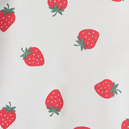 Juniors Strawberry Print T-shirt and Pyjama Set