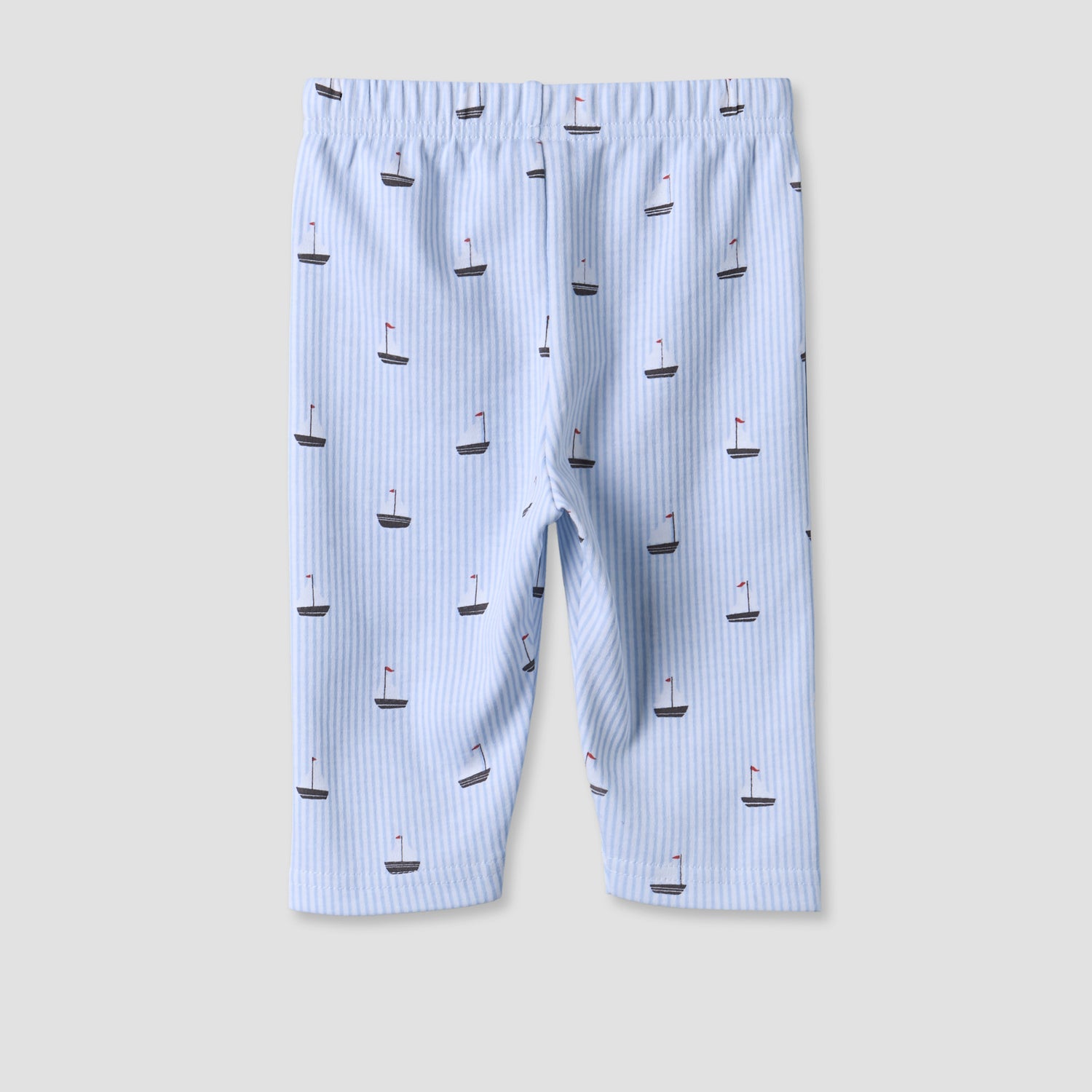 Juniors Cotton Collared Long Sleeves Pyjama Set with Nautical Print