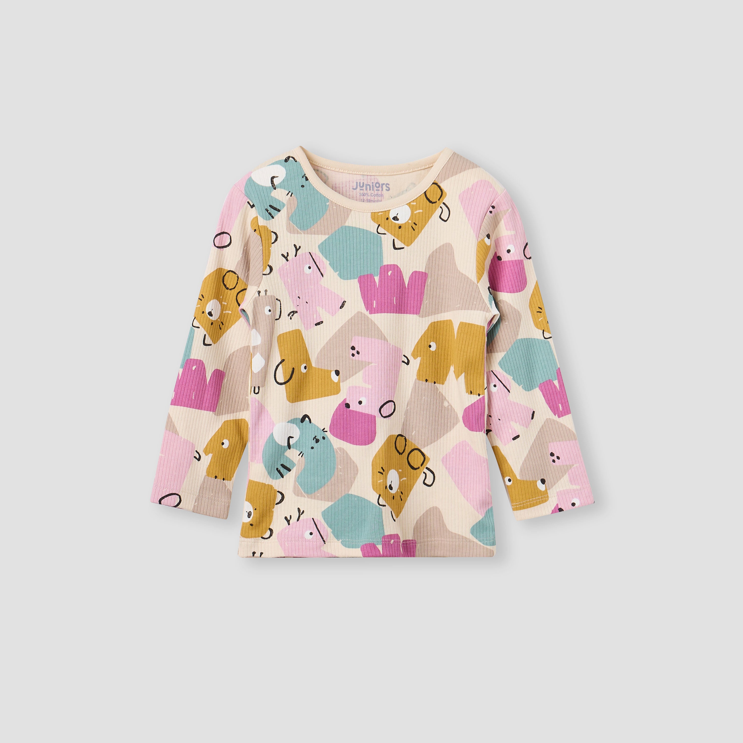 Juniors Pyjama Set with Graphic Print - Cotton - Long Sleeves