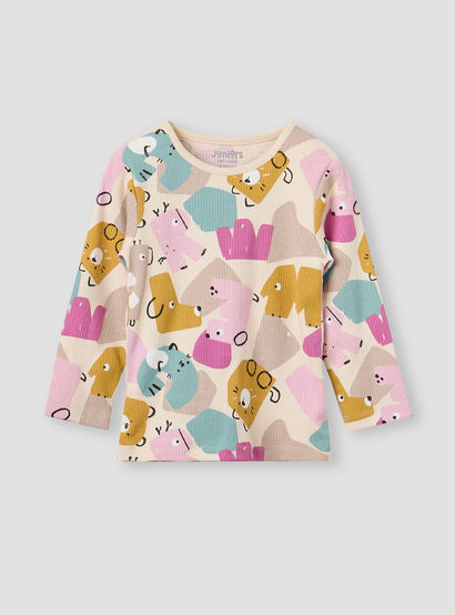 Juniors Pyjama Set with Graphic Print - Cotton - Long Sleeves-promo_babyshop_Buy3for79_UAE130126-image-2